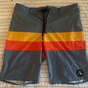 Quiksilver striped swim trunks